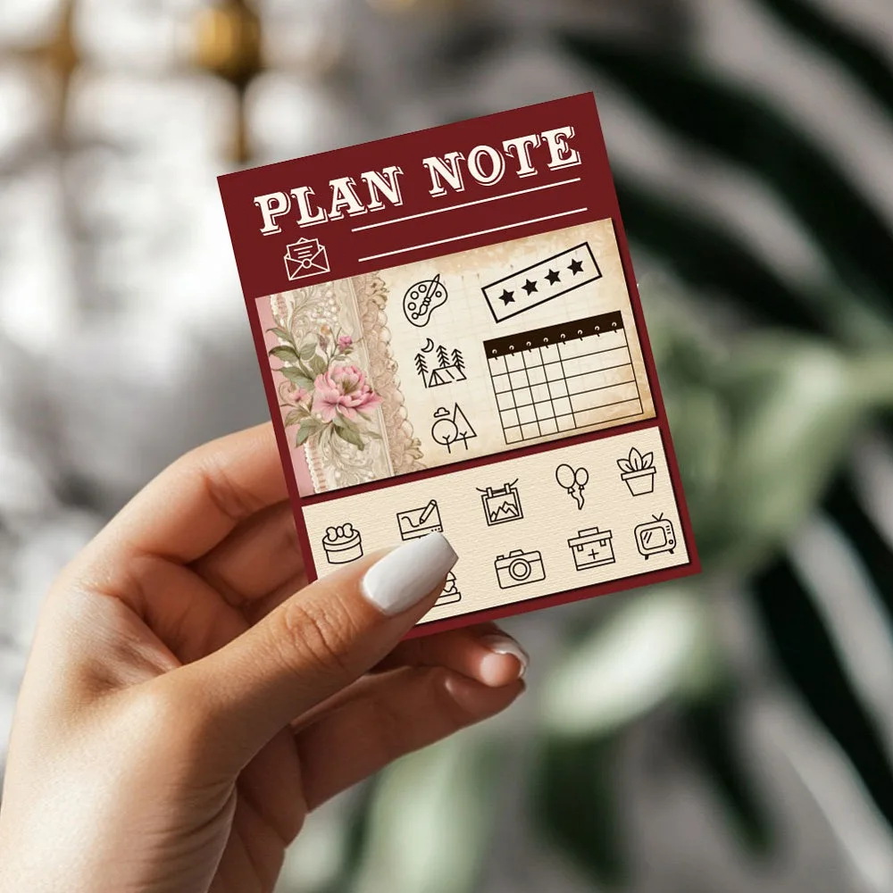 1 Sheet Clear Stamp Daily Life Pattern Transparent Rubber Stamps Reusable Clear Stamp Seals for Card Album Decor 4.3x6.3 Inch - view 6