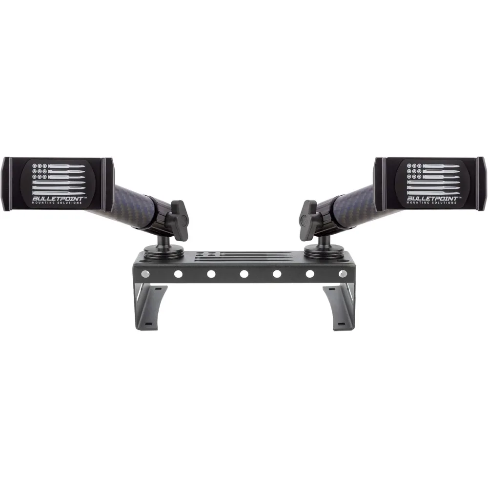 

Metal Dash Mount with 2 Phone Holders Bundle Compatible with 2015-2020 Ford F150 & 2017+ F250/F350 Super Duty - Dual 20mm