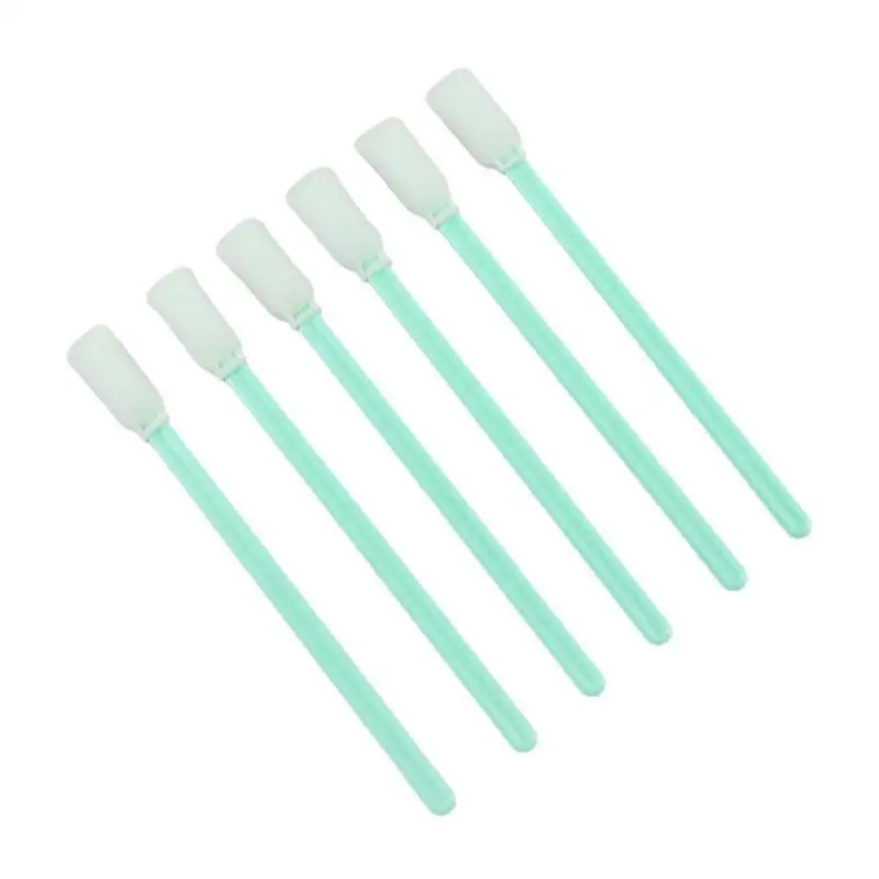 Dust Free Foam Cleaning Swabs 50 Pack Lint Free High Absorbent Sponge Head For Precision Electronics Oil Stain Cleaning