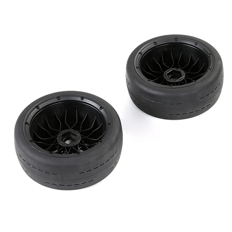 New Upgrade Bald Tire Front Tire Assembly Set For 1/5 HPI ROVAN ROFUN KM BAJA 5B Rc Car Toys Parts 170X60mm