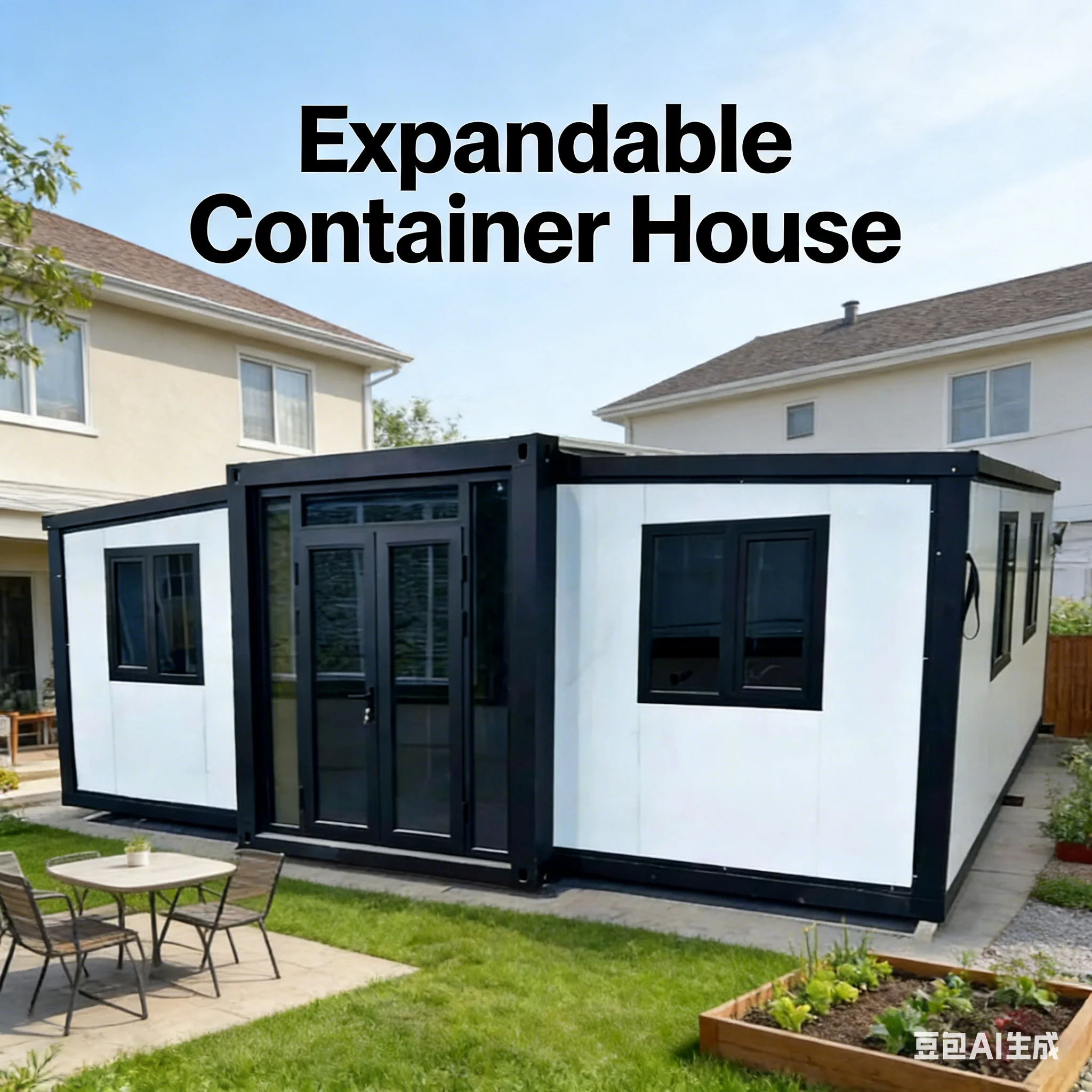 Customized Factory Price 20FT 40FT Expandable Container House Folding Room Prefab Tiny Mobile Homes Warehouse Barn Cabins Garden