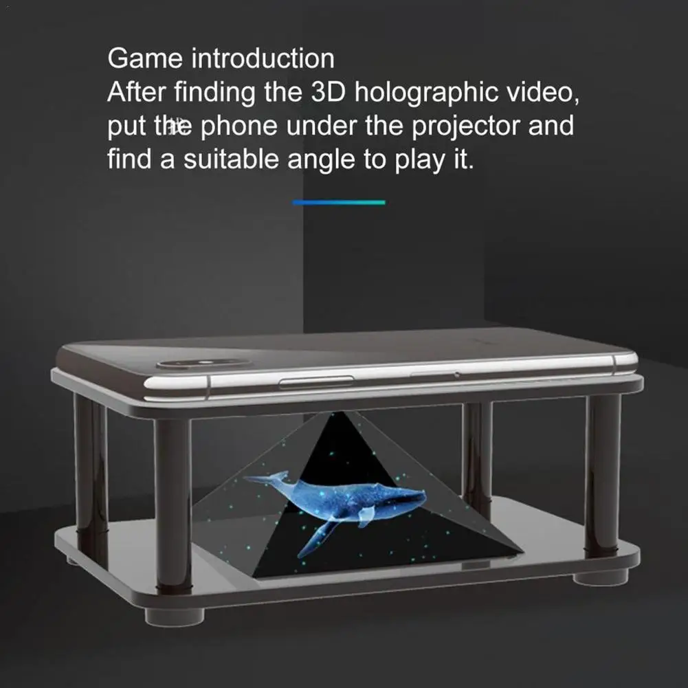 3D Holographic Projection DIY Science Experiment Technology Products Kids Phone Hologram Display Projector Stand Tecnologia