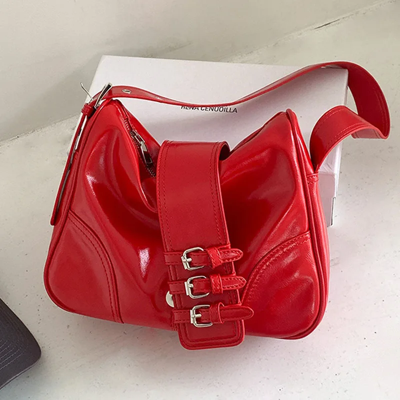 Tote Underarm Bag For Women Luxury Designer Handbag And Purse 2024 New In Fashion South Korea PU Soft Simple Commuting Shoulder