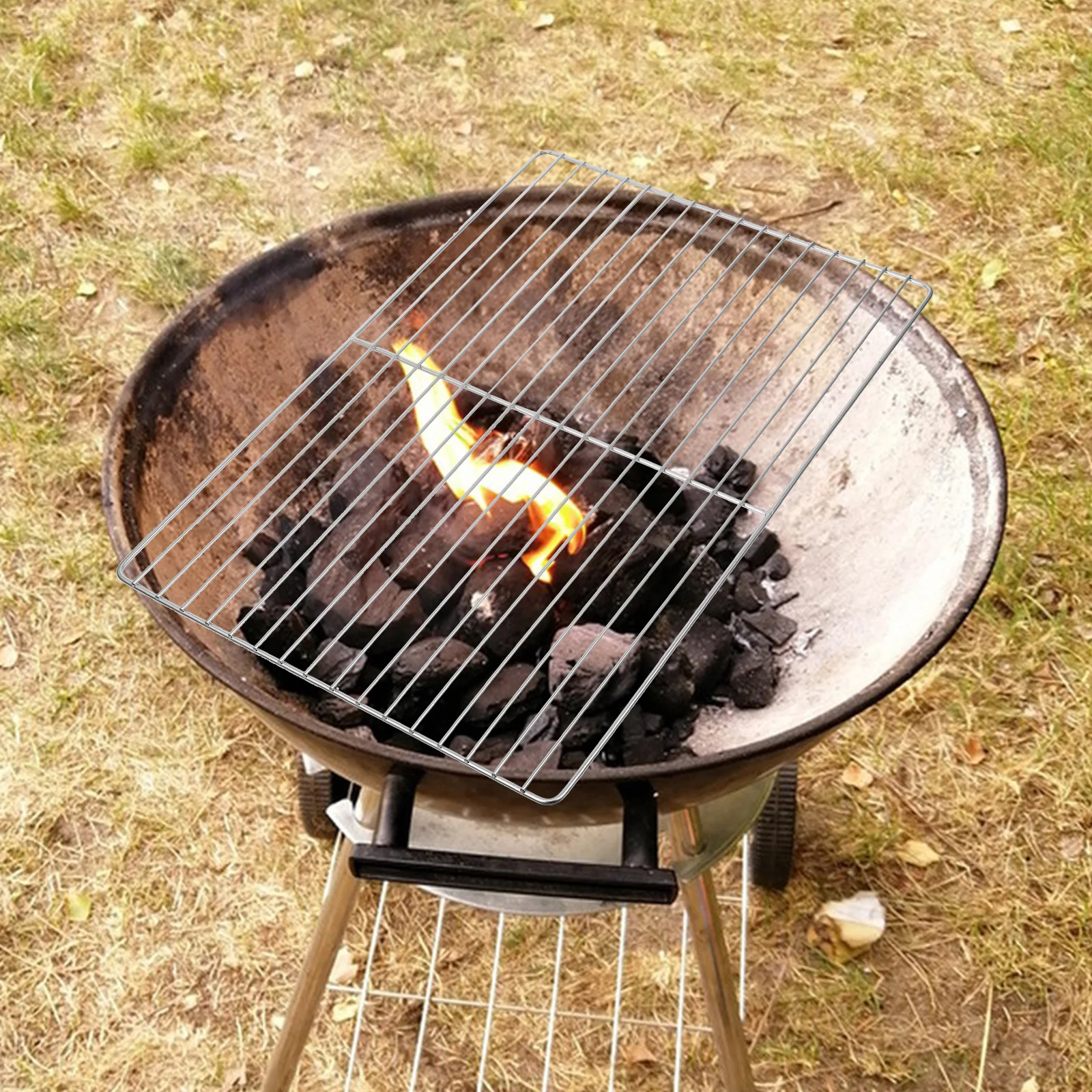 

Сменная решетка для барбекю из нержавеющей стали для приготовления пищи для кемпинга на открытом воздухе, не требующая очистки, длительный срок службы, семейная вечеринка, использование в отеле