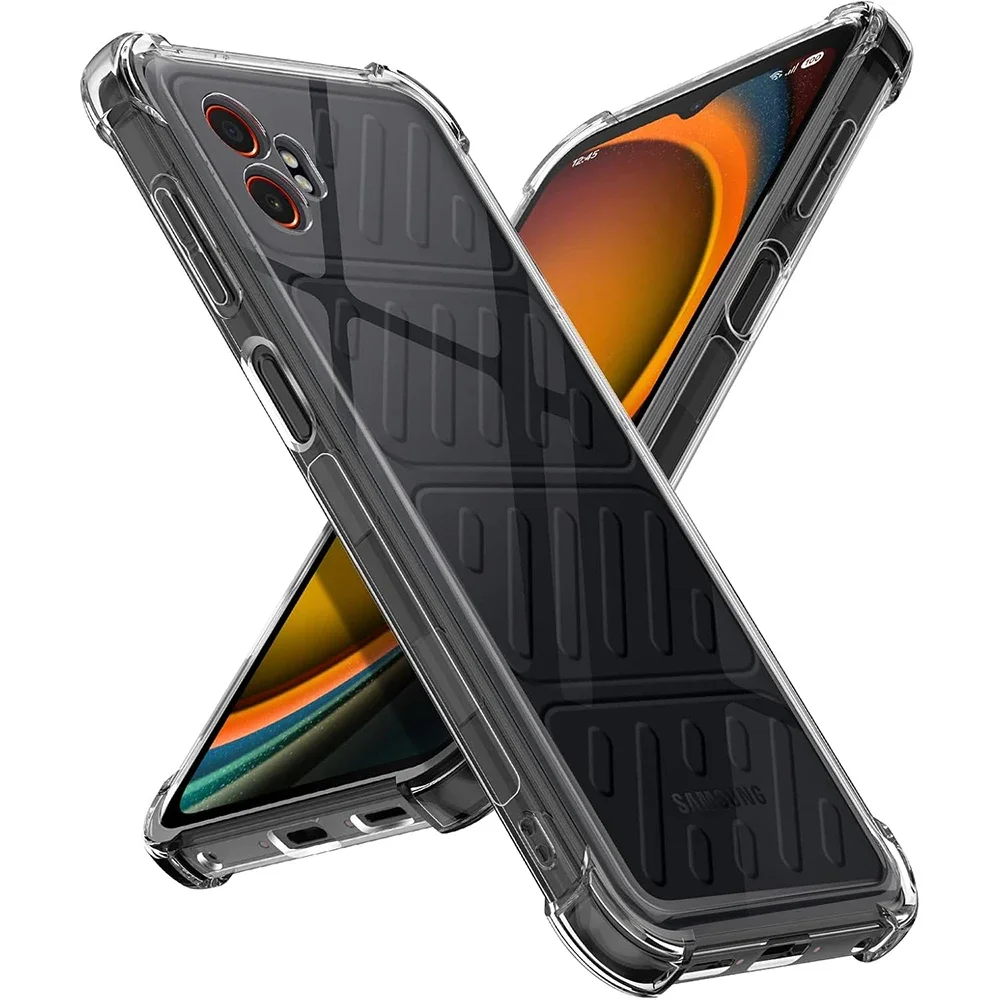 EUCAGR Airbag, weiches TPU, stoßfest, vollständiger Schutz auf der Rückseite, Handyhülle für Samsung Galaxy Xcover 7 Pro SM-G766B 2025