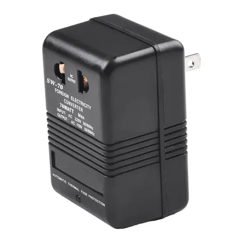 Step Up or Down 100W Voltage Converter Transformer AC 110V 120V to 220V 240V Dual Channel Power Adapter for Travel and Home Use