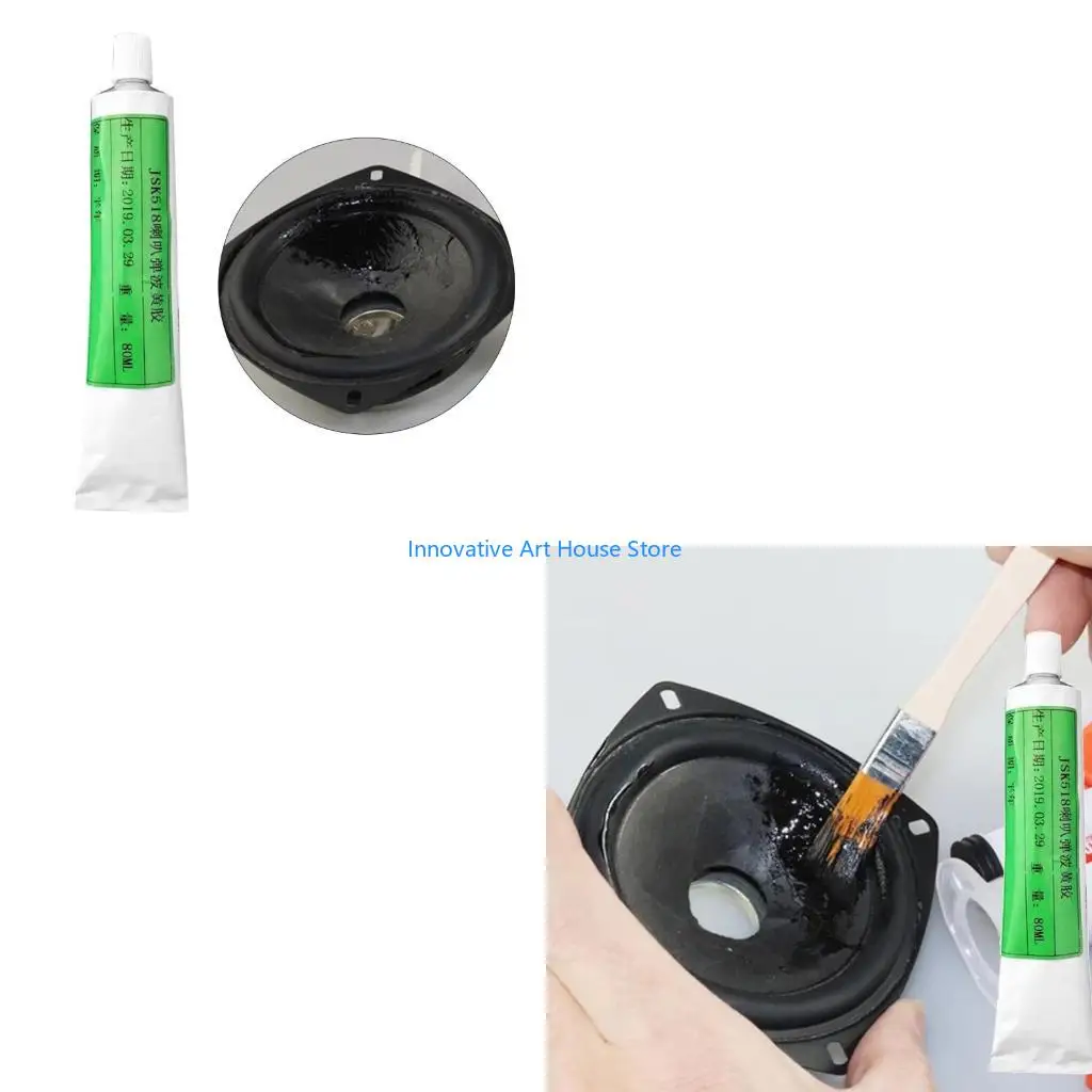 

E1PC 80 мл желтый клей для ремонта аудиодинамиков клей для ремонта динамиков для динамиков пенопластовые бумажные лотки края