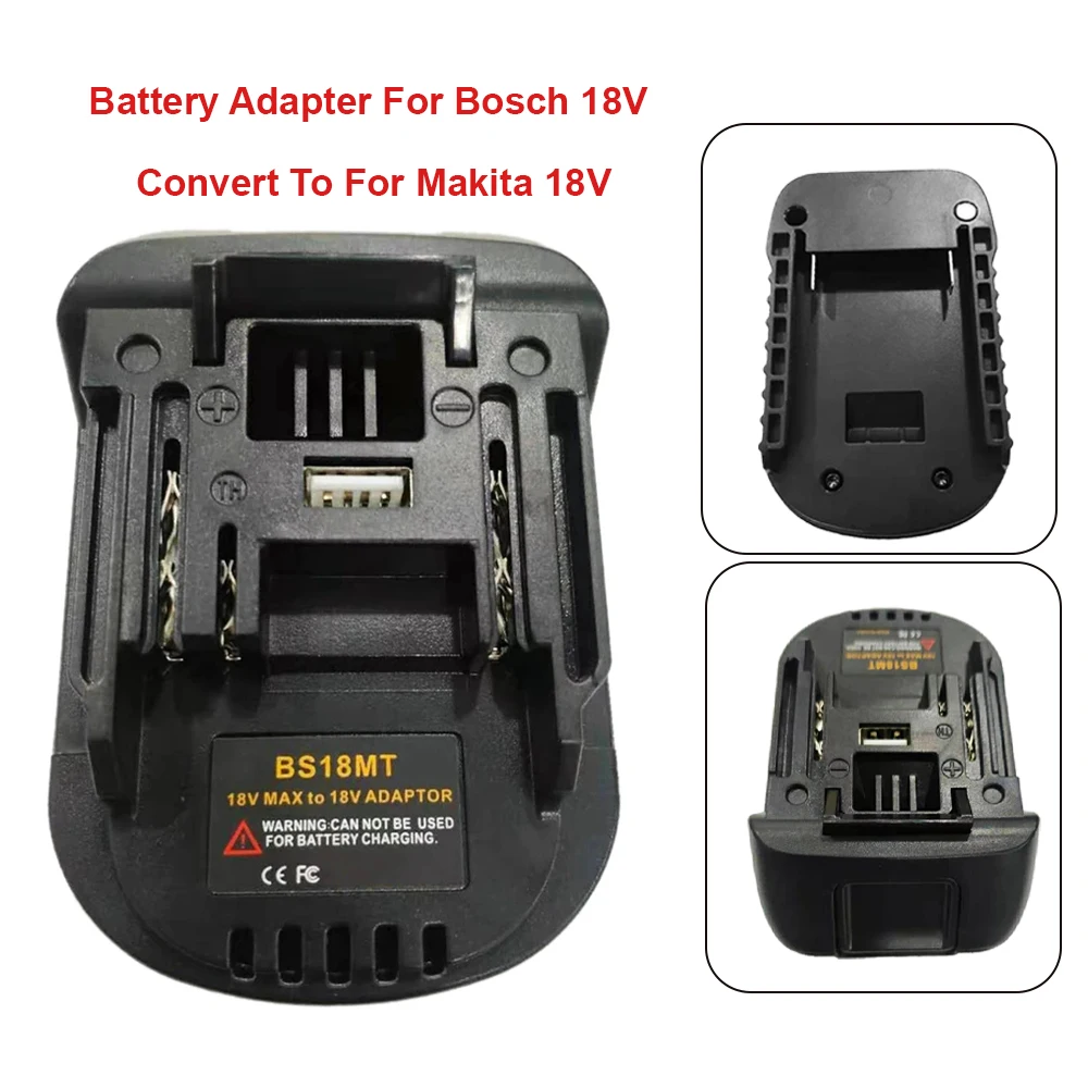 

Battery Adapter For Bosch 18V Convert To For Makita 18V Converter With USB For Makita 18V Electric Tool BAT618 BAT609G BS18MT