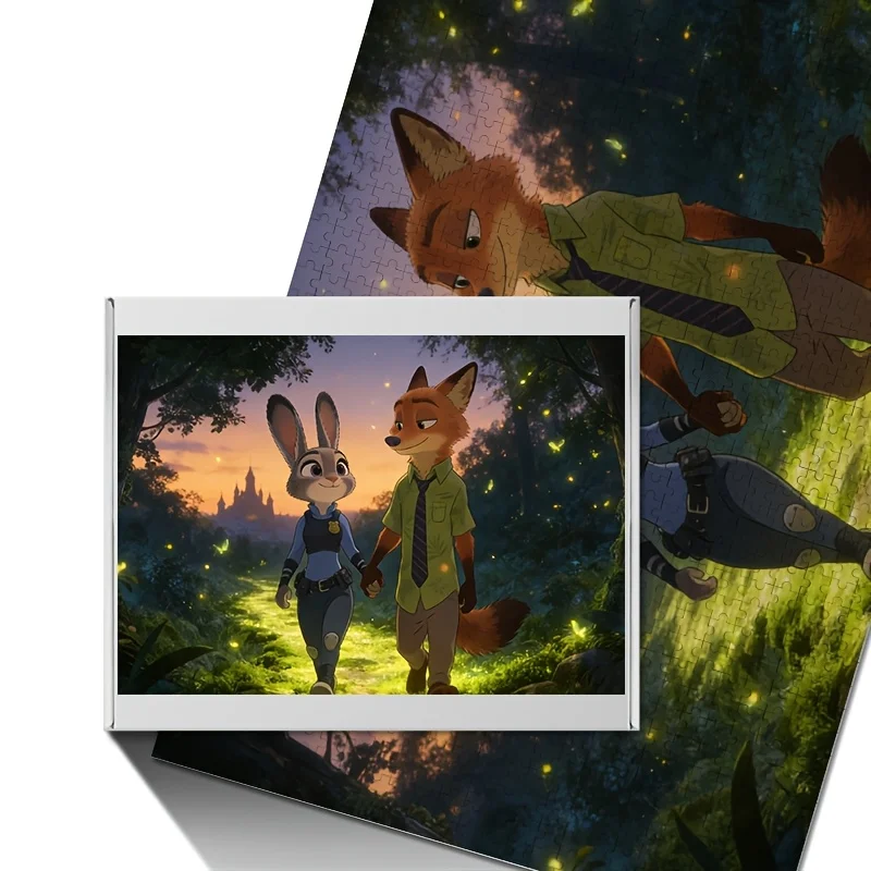 1000 ชิ้น จิ๊กซอว์โปสเตอร์ดิสนีย์ ซูโทเปีย จูดี้ ฮอปส์ และ นิค ไวลด์ |   ความบันเทิงสำหรับครอบครัว, เกมการศึกษาสำหรับผู้ใหญ่, ไร้กรอบ, ซุย