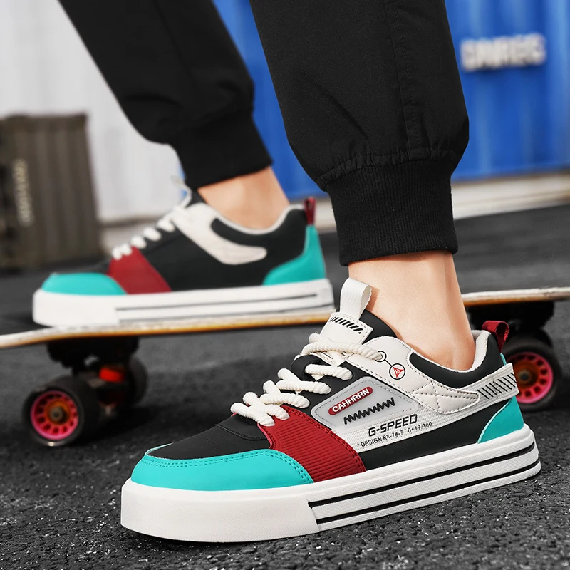 

Новые мужские кожаные кроссовки 2026 года для весны и осени, низкие, модные, трендовые, для бега и повседневной носки, удобные, размеры 39-44