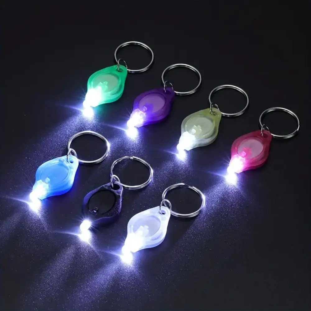 Emergency Keychain Light Cool White Pocket Torch LED Flashlight Torch LED Lamp Bright Mini Key Ring Light Outdoor Sports