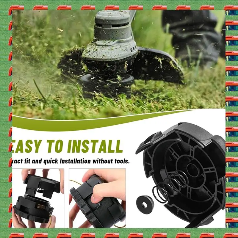 

ABMO 2Pack DWO1DT995 Weed Trimmer Head With Weedeater Cap And Spring For Weed Trimmer 20V Parts DCST922