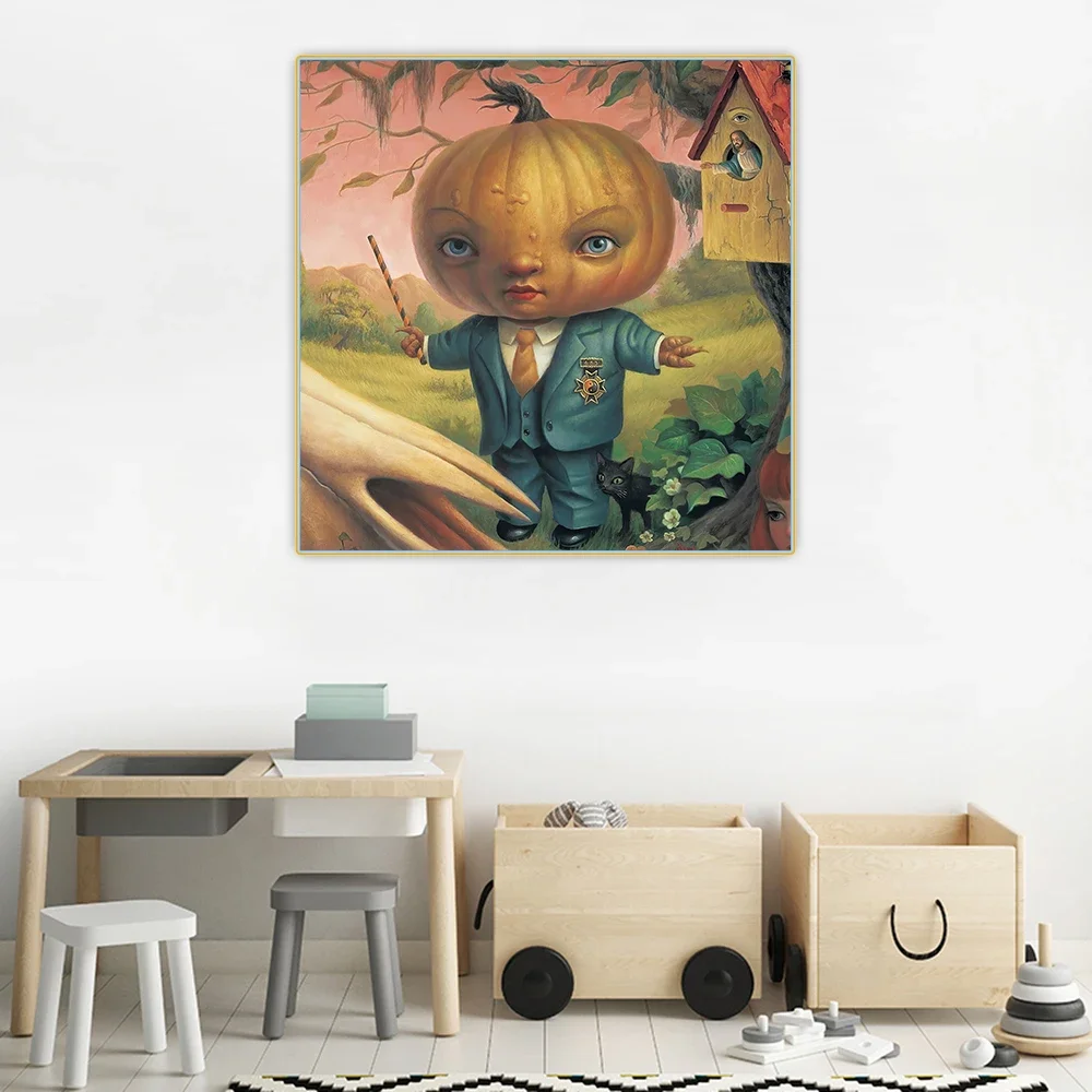 سيتون مارك رايدن 《رئيس اليقطين》 لوحة زيتية قماشية عمل فني ملصق صورة ديكور جدران حديث ديكور غرفة المعيشة المنزلي