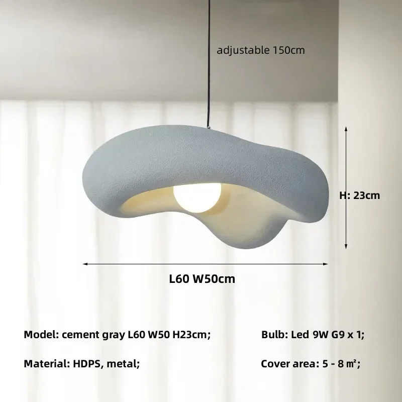 Nordic Cream Style Restaurant Kroonluchter Eenvoudige slaapkamer Woonkamer Eettafel Lamp Wabi-sabi Stijl Hanglamparmaturen