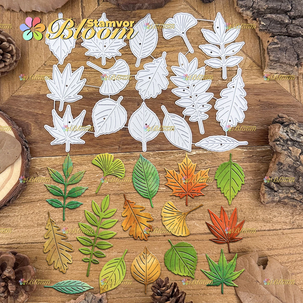 Original Lovely Fall Thanksgiving Spring Leaves Maple Metal Cutting Dies Scrapbooking Decorative Embossing