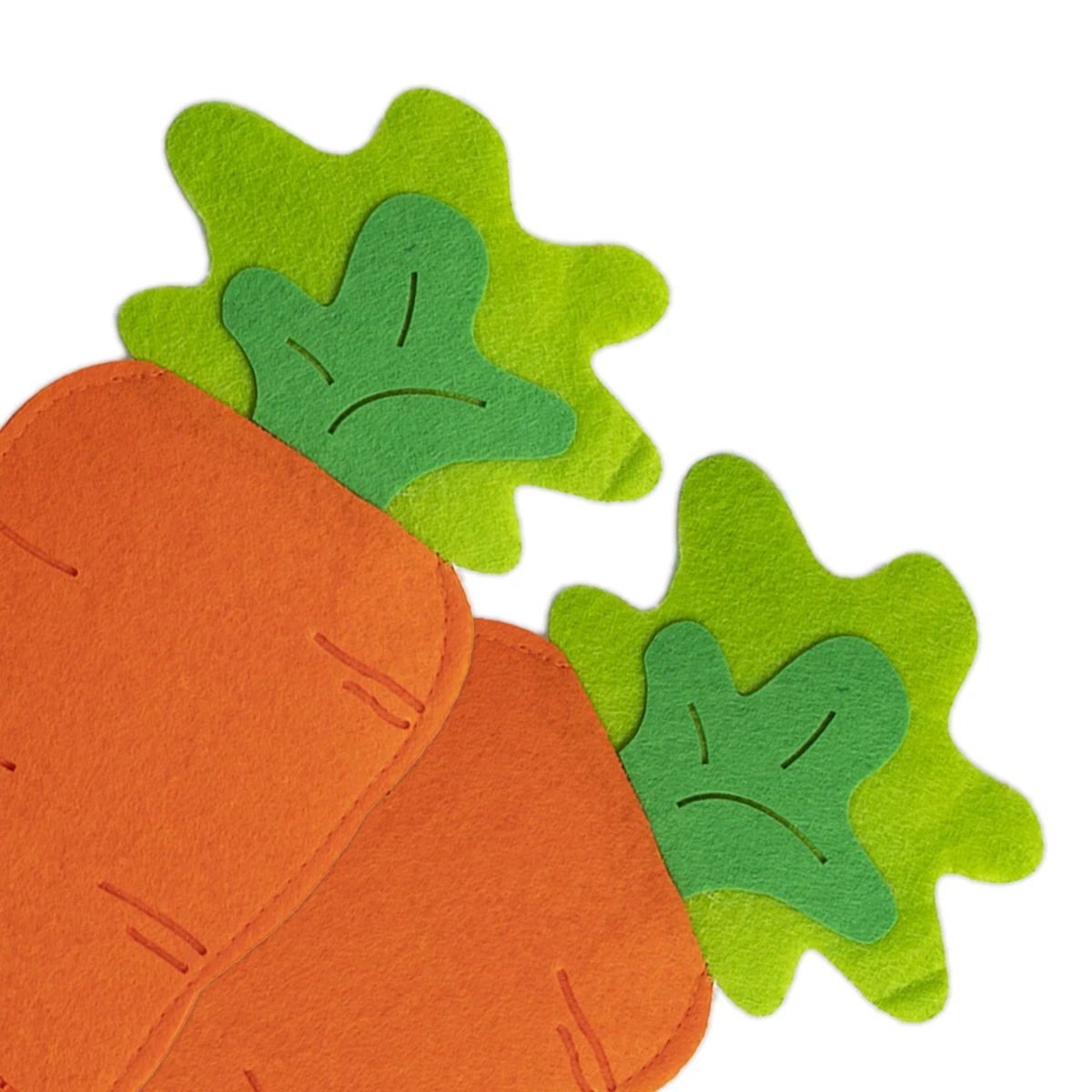2/4pcs Easter Cutlery Holder Bags Carrot Shape Knife Fork Storage Bags Tableware Cover Happy Easter Party Home Table Decorations