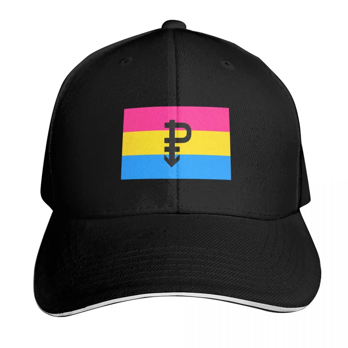 

Pansexual Pride Flag Baseball Cap Visor Trucker Cap Anime Hat For Women Men's