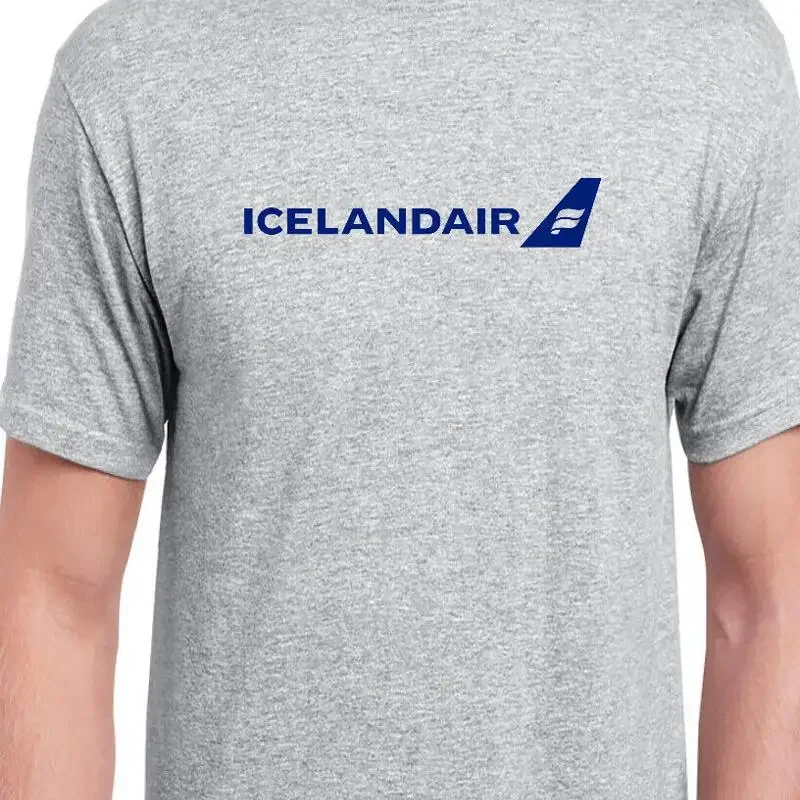 Icelandic Air National Airline of Iceland Vintage Retro Logo Travel T shirt 2