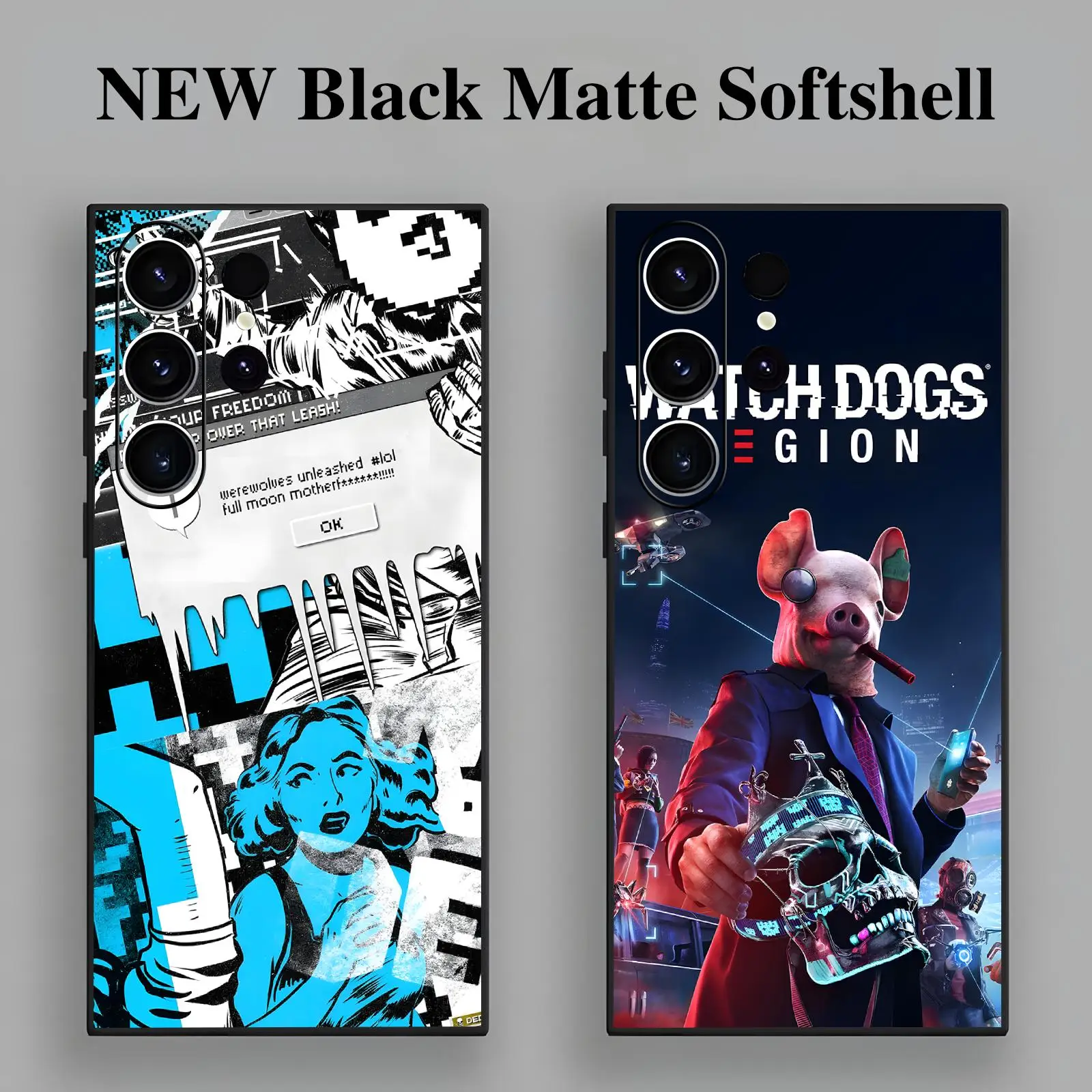 HOT games Watch Dogs 2 Dedsec  Phone Case For Samsung S26 S25 S24 S23 S22 S21 S20 Ultra Note20 Anti-Drop Soft Black Case