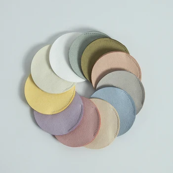 10Pcs 귀여운 7x7cm 쥬얼리 라운드 가방 마이크로 화이버 벨벳 스토리지 선물 주머니 반지 스터드 귀걸이 팔찌 펜던트 목걸이 주최자