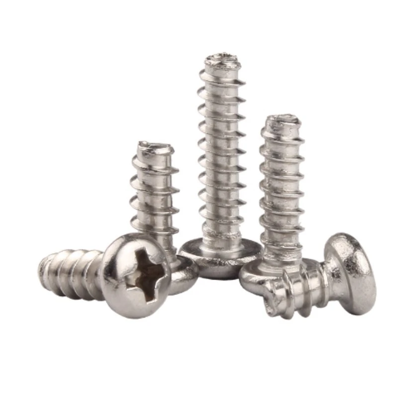 مسامير متقاطعة برأس مستدير وذيل مسطح ذاتية التنصت M1 M1.2M1.4 M1.6M1.7 مسامير متقاطعة للهاتف المحمول والكمبيوتر ذاتية التنصت #5