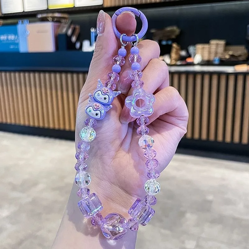 

Hello Kitty Cinnamoroll Anime Sanrio Mobile Phone Chain Pendant Cute Cartoon Kuromi Bag Decoration Lovely Gifts Toys for Kids