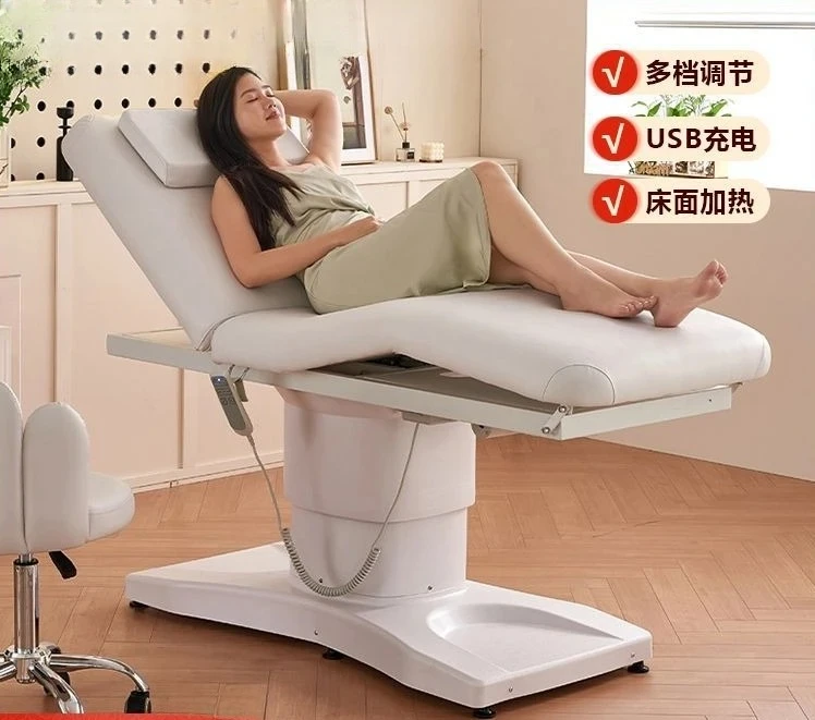 BElectric beauty bed body tattoo embroidery function lifting massage folding bed