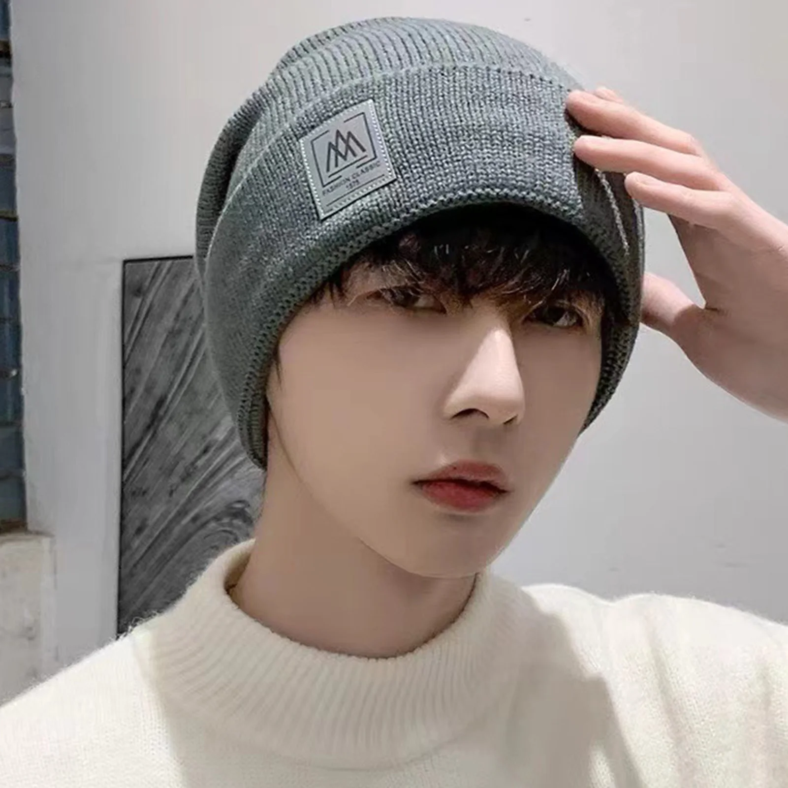 

Cycling Warm Hat For Men And Women Comfortable High Elasticity Knitted Beanie Autumn Winter Thickened Warm Hat Trendy Headwears