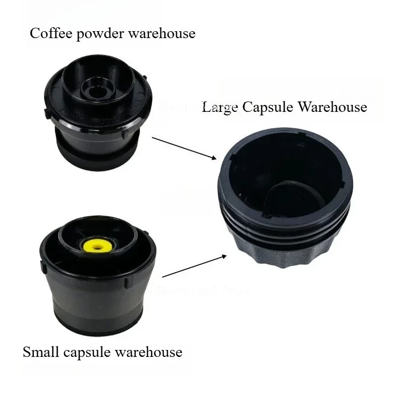 Portable Coffee Machine Accessories Coffee Powder Warehouse Apply To KF-JN-0102 Coffee Size Capsule Warehouse 3 Sizes