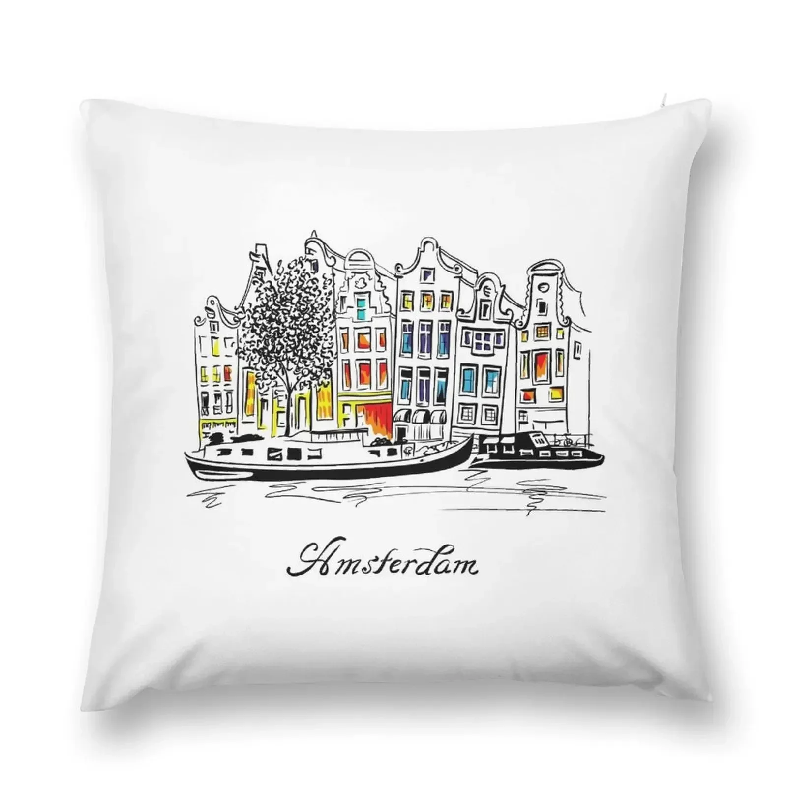 Amsterdam Throw Pillow pillow pillowcase Christmas Cushion For Home Pillowcase Cushion pillow