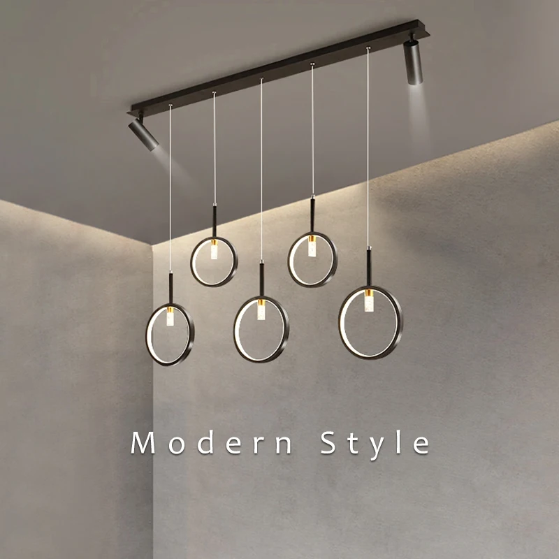 led modern dining table chandelier shop bar counter hanging lamp living room pendant light para home appliances decoracao 01