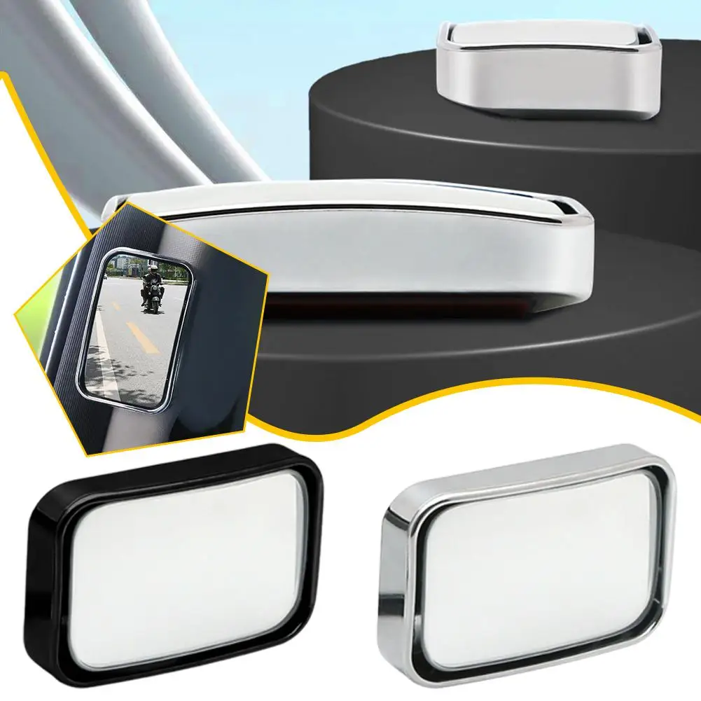 Car Rearview Mirror Auxiliary Blind Spot Wide-angle Safety Mirror Adjustable Mirror Auxiliary Observation Mirror