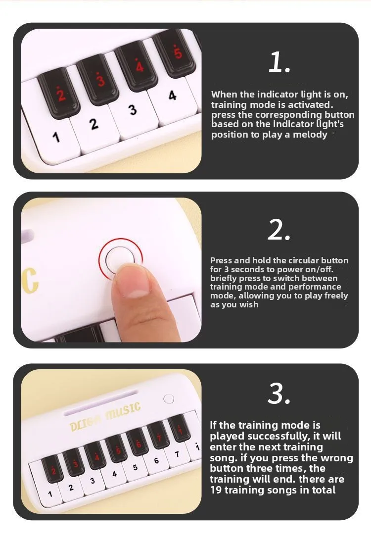 Tragbare 15-tasten Digitale Tastatur Kinder Mini Elektronisches Klavier Kinder Musikinstrument Lernspielzeug für Kinder Geschenk – Detail 9