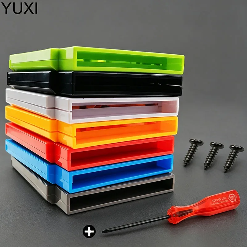 YuXi 60pin to 72pin Converter Storage Box Plastic Case Cover Game Cartridge Shell For NES With 3 Screws