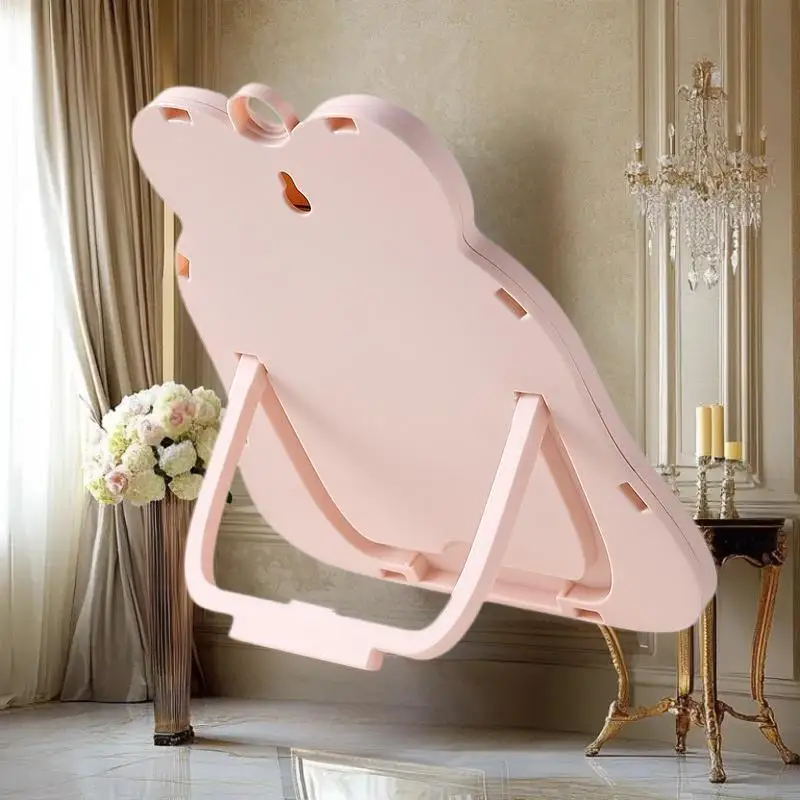 1Pcs Foldable Portable Makeup Mirror – Simple, Compact Design for Handheld or Desktop Use