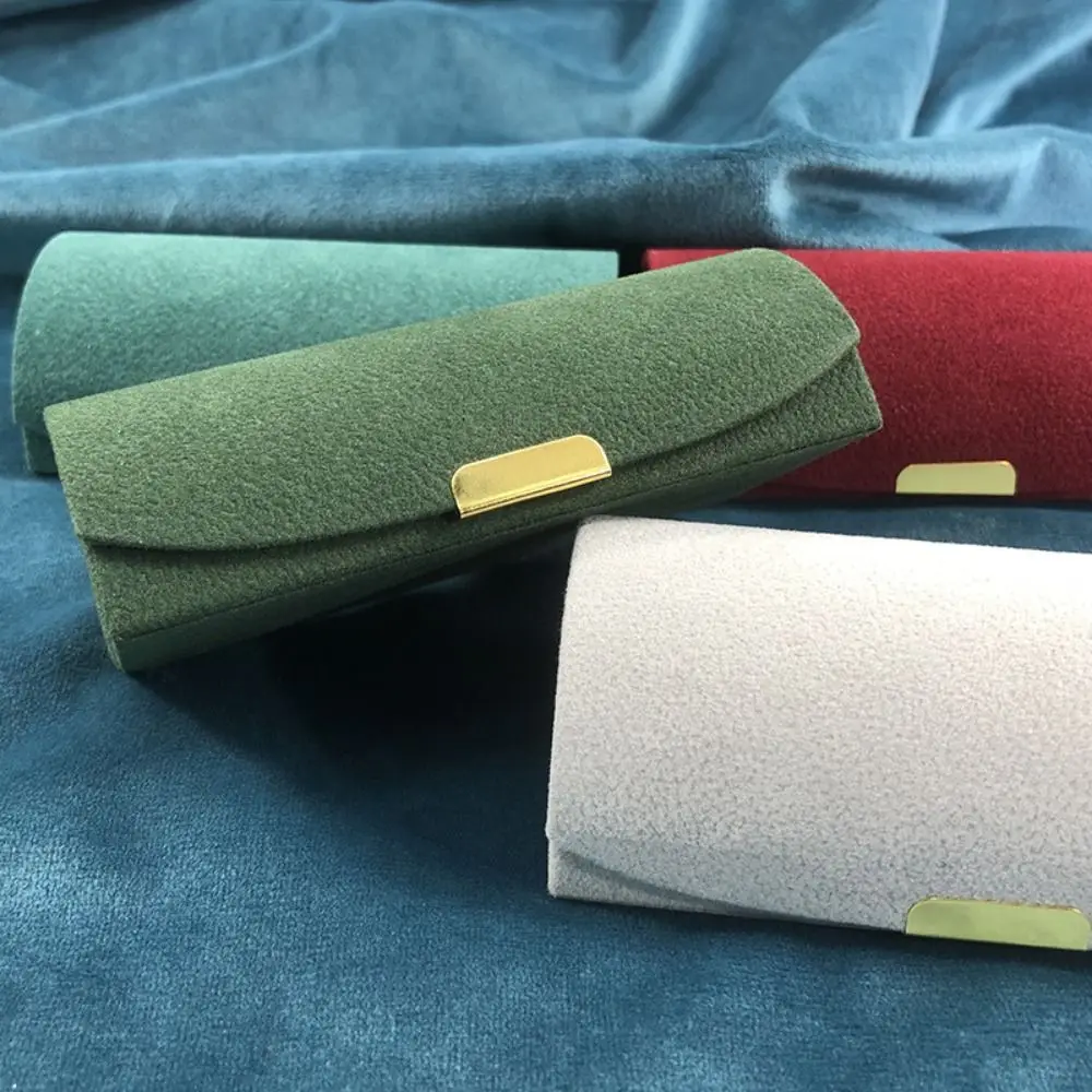 

Bead Velvet Arch Face Jewelry Box Partitions Solid Color Travel Earring Organizer Protective Space Saving