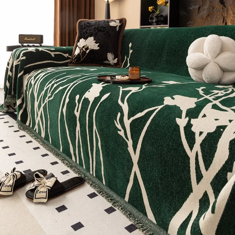 Sofa Cover Light Luxury High-grade Chenille All-season Non-slip Cat-scratch-proof Full Cover Blanket Home Textile Products