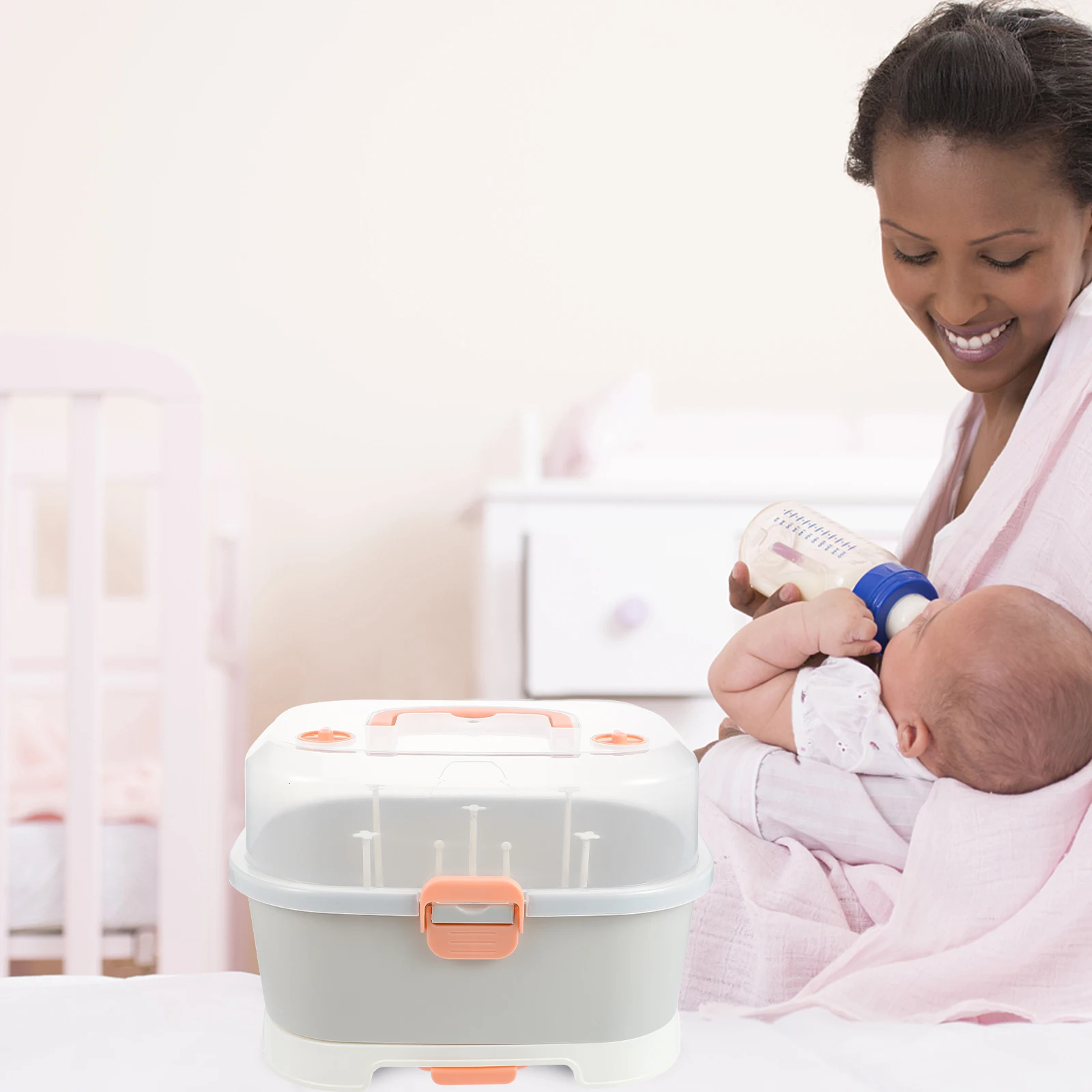 

1Pcs Practical Milk Bottle Storage Box Safe Durable Baby Bottle Case Suitable for Travel Convenience and Cleanliness