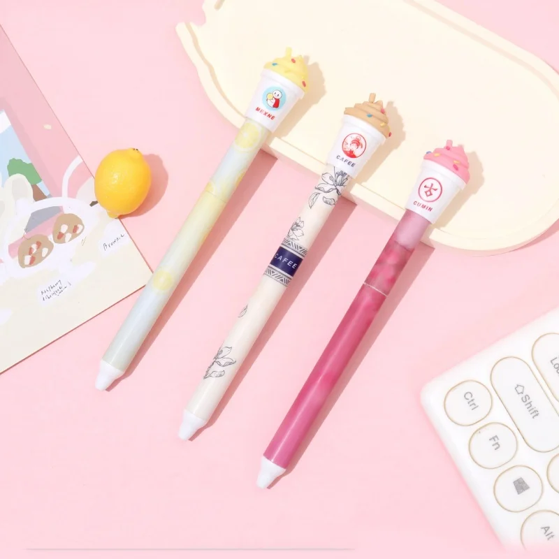 36pcs-lot-kawaii-milk-tea-gel-pen-cute-05mm-black-ink-neutral-pens-for-writing-office-school-supplies