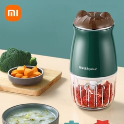 Xiaomi-Royalstar Baby Food Supplement Machine, máquina de cozinhar doméstico, moedor de carne multifuncional pequeno, prensa de alho elétrica