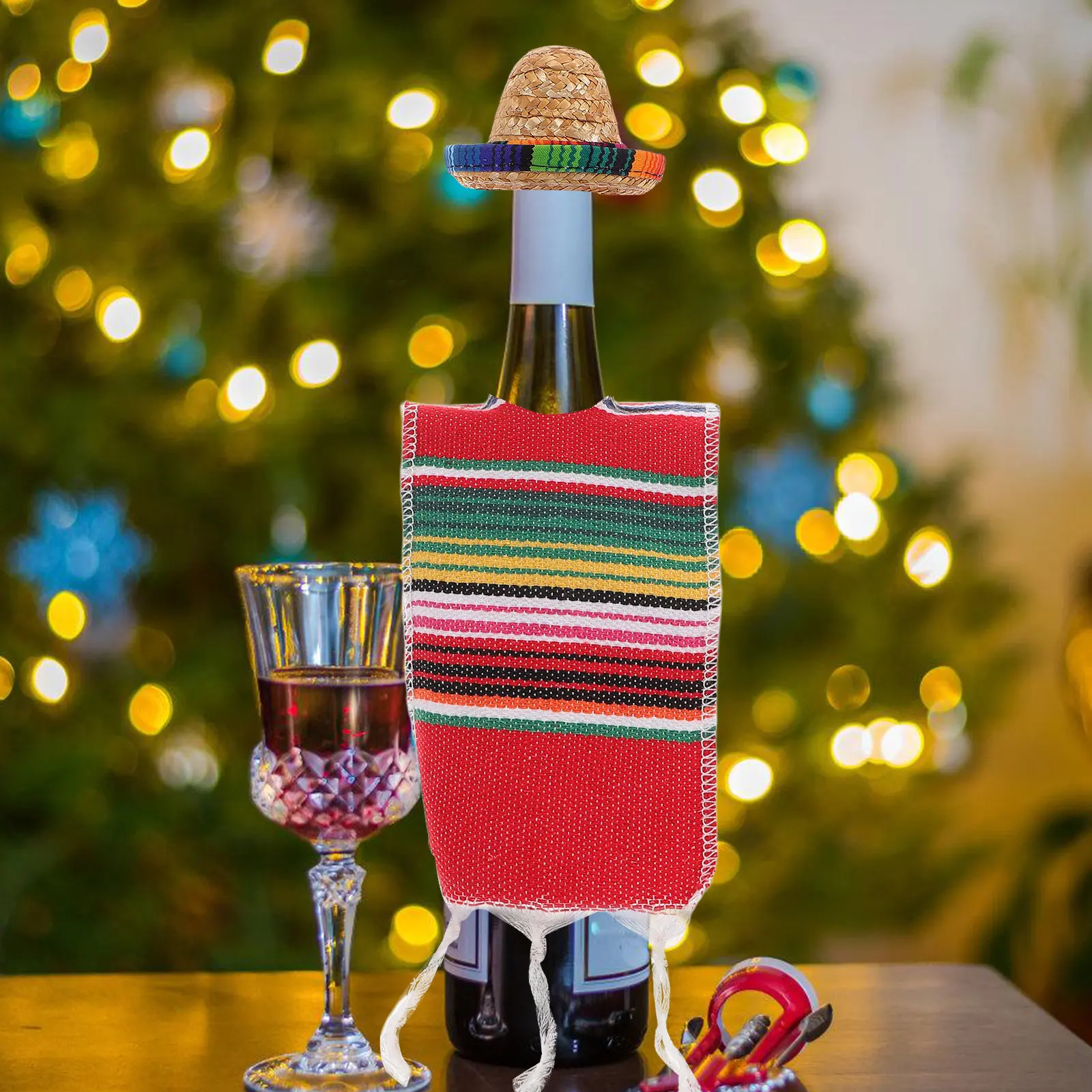 مجموعة واحدة من زينة الزجاجات  - مراجعة Wine Beer Hat وسعره
