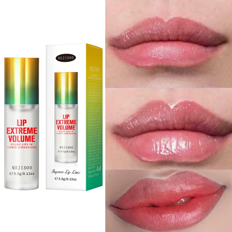 

Instant Volumising Lip Plumper Oil Lip Enhancer Lip Gloss Plumping Serum Moisturizing Anti-Wrinkle Lipstick Sexy Lip Care Makeup