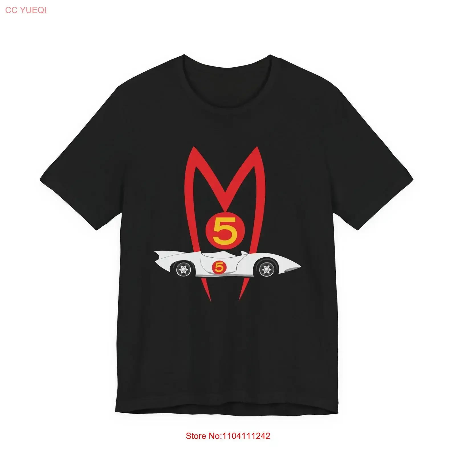 Mach 5 Speed Racer Logo T Shirt Retro Racing S 5XL vintage Washed Stretched Casual designer clothes streetwear fashion homme