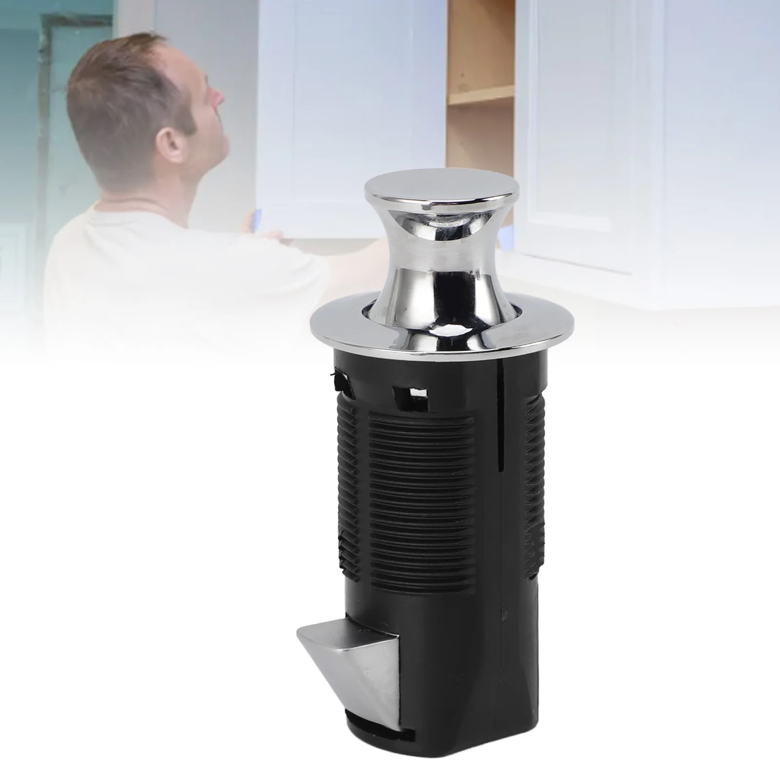 

Замок для шкафа из цинкового сплава, безопасный круглый встраиваемый замок из АБС-пластика для открывания ящиков, ящиков для файлов, почтового ящика, фурнитуры