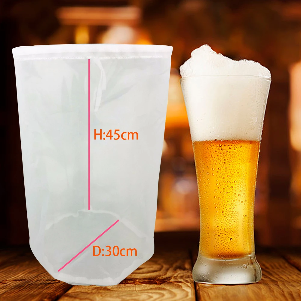 Topselling 8 Sizes Home Beer Brewing Wine Filter Bag Tea Nuts Juice Milk Nylon Net Filter Bag Net Filter Reusable