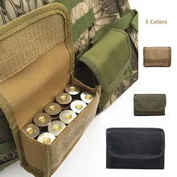 10 Grids Ammo Pouch Tactical Waist Bag 10 Rounds Shot Bags Outdoor Shooting Multi-functional Mini EDC Mag Molle Nylon Pouch