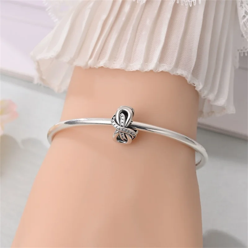 2026 New 925 Sterling Silver Möbius Strip Charms Beads For Women Fit Original Bracelet DIY Birthday Party Jewelry Gifts