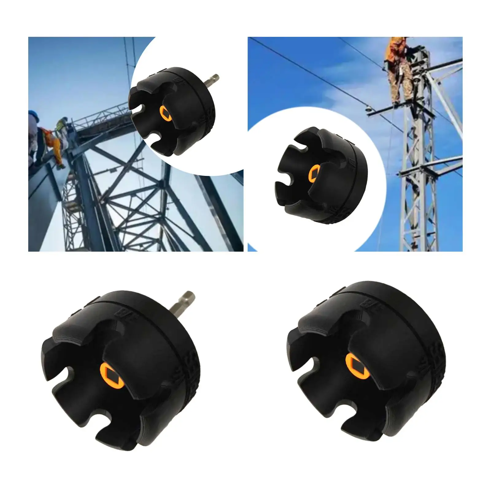 Nuts Drill Bit Socket Wrench Hand Tool Nut Driver Tool for Conduit Racks Strut Systems 1/4", 3/8", and 1/2" Threaded Rods