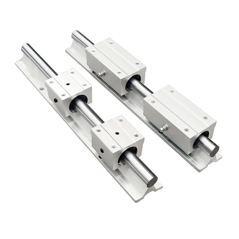 2 Peças de Trilho Linear SBR20, Guia Linear de 1000mm, Trilhos Lineares de 20mm, 4 Peças de Bloco de Rolamento de Esferas SBR20UU para Router CNC