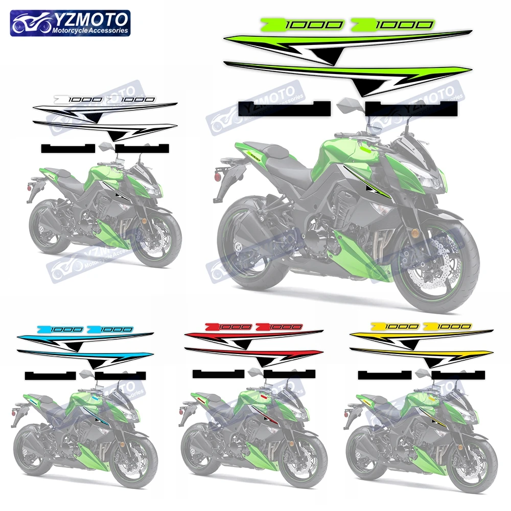 

Для Kawasaki Z1000 2010 2011 2022 2013 обтекатель для кузова мотоцикла наклейка с логотипом наклейка украшение светоотражающие наклейки комплект